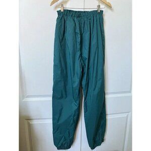 Vintage L.L. Bean Stowaway Green Goretex Drawstring Pants Outdoor Womens XL